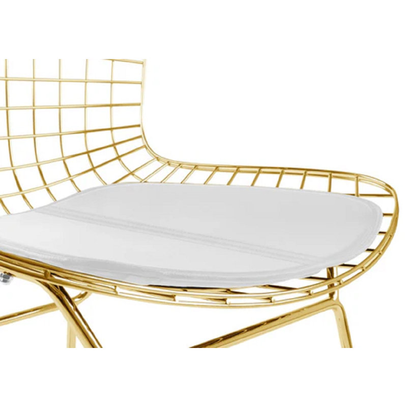 Fauteuil Aiotreb, Blanc, Or