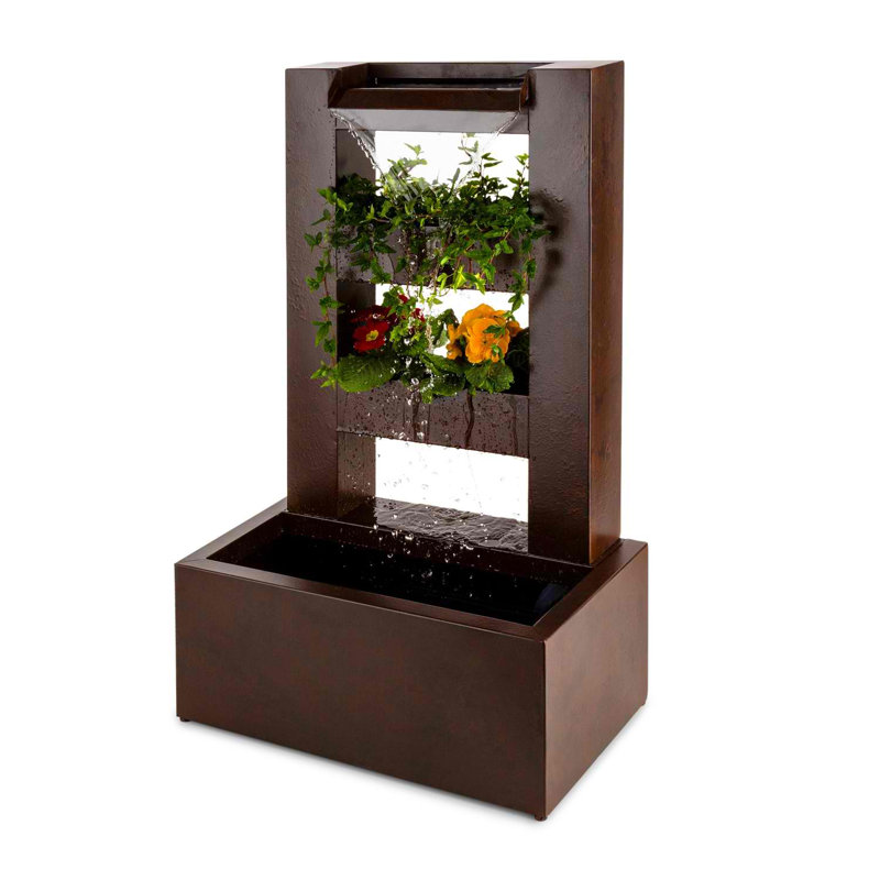 Outdoor Metal Weather Resistant Waterfall Fountain