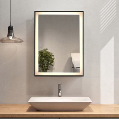 W H Wall Mounted Required Medicine Cabinet Mirror