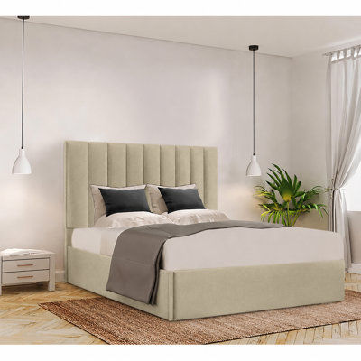 Besar Upholstered Ottoman Storage Bed