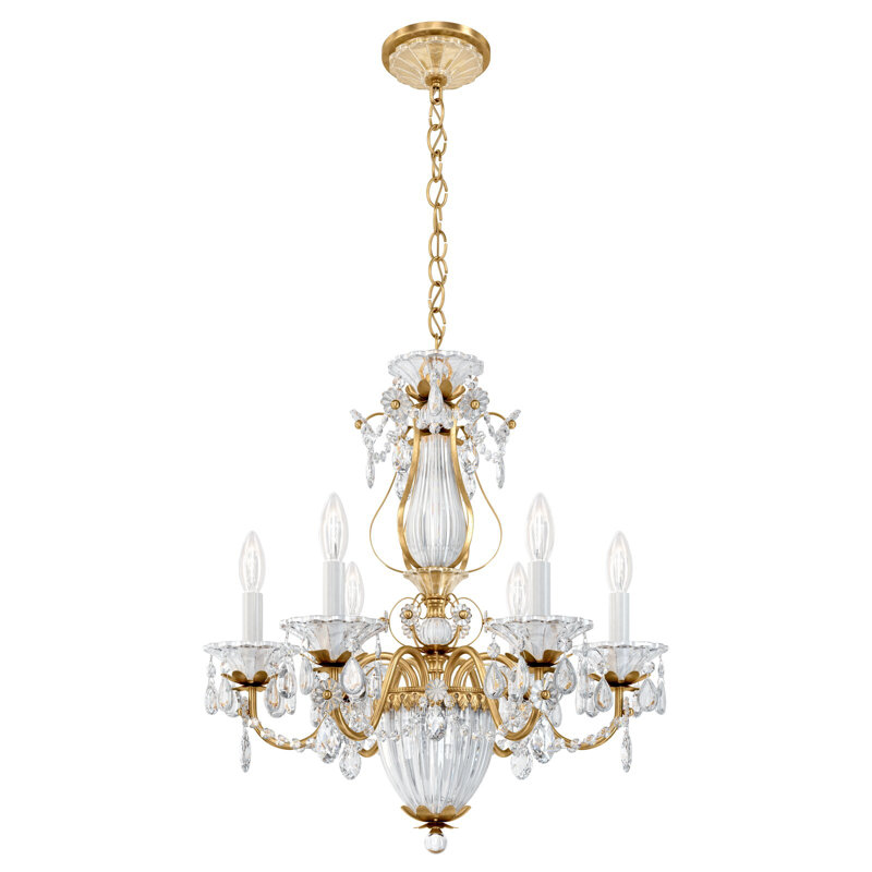 Bagatelle 7 - Light Chandelier, French Gold, Heritage Crystal