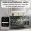 Meuble-lavabo mural 48 po vert luxueux avec lumière DEL et pierre d'ingénierie