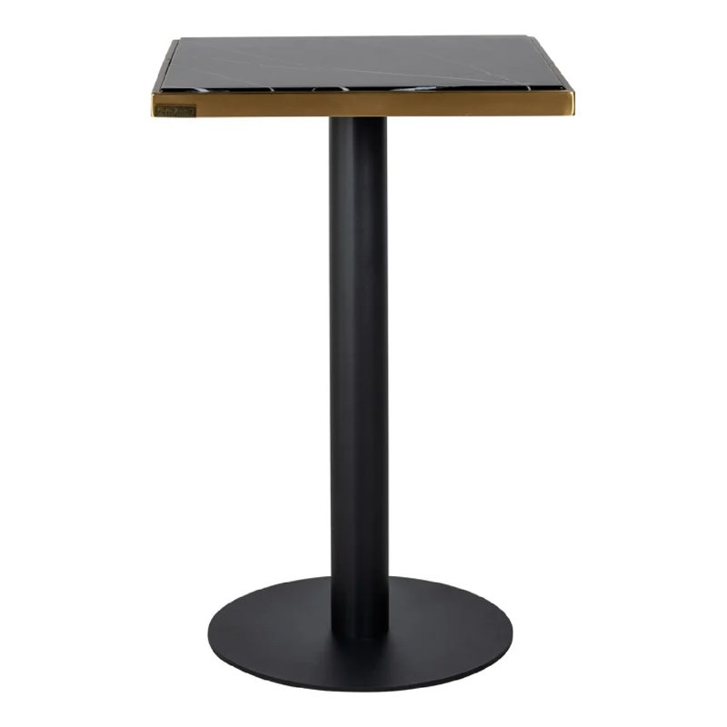 Zenza Marble Top Metal Base Dining Table