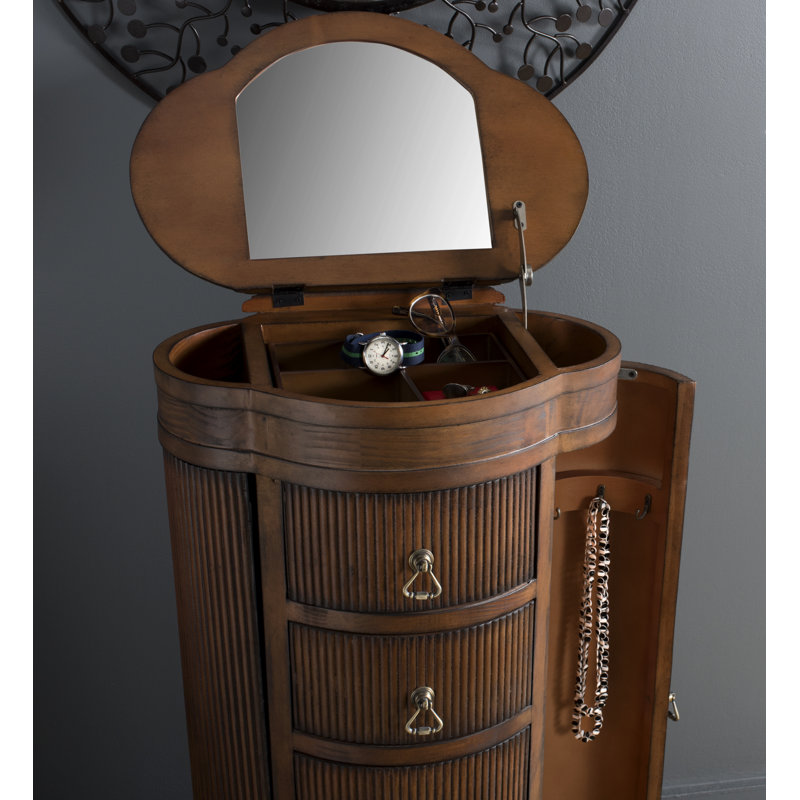 Armoire à bijoux avec miroir regina
