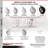 4-Piece Pneumatic Rubber Caster Set