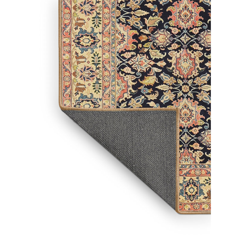 Tapis beige/gris/rouge traditionnel, Rectangle 5 pi x 7 pi