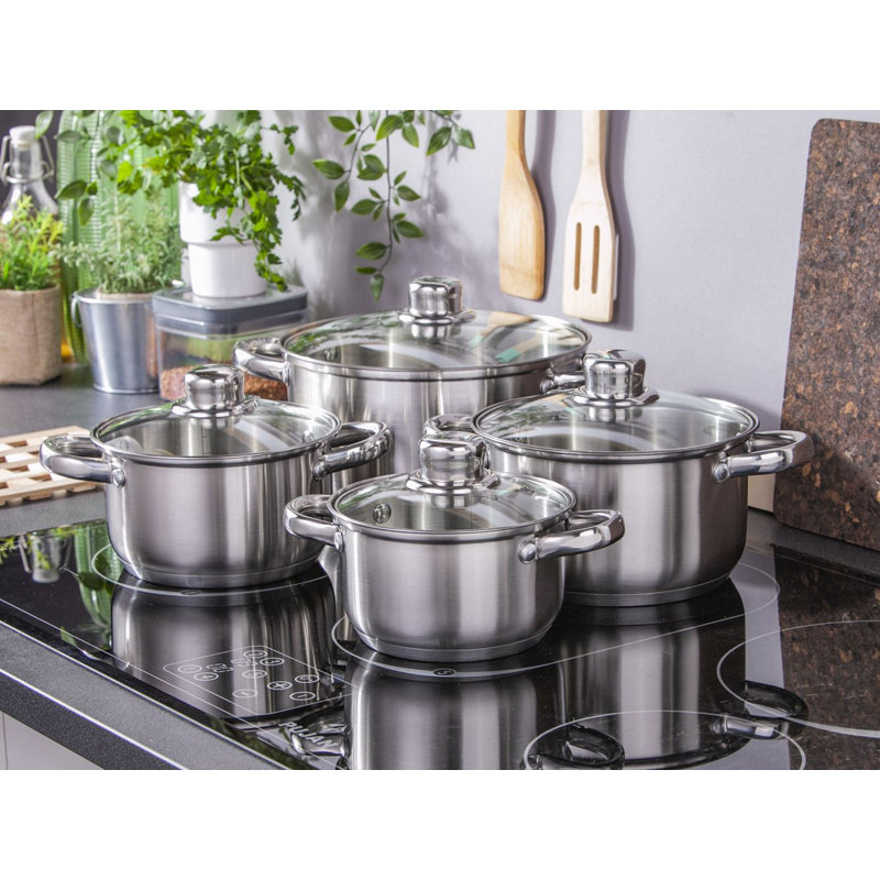 Symple Stuff Maurine Stainless Steel Pot Set