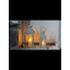 JHY DESIGN Set of 2 Metal Lanterns with Tempered Glass Farmhouse Candle Holders-877504319