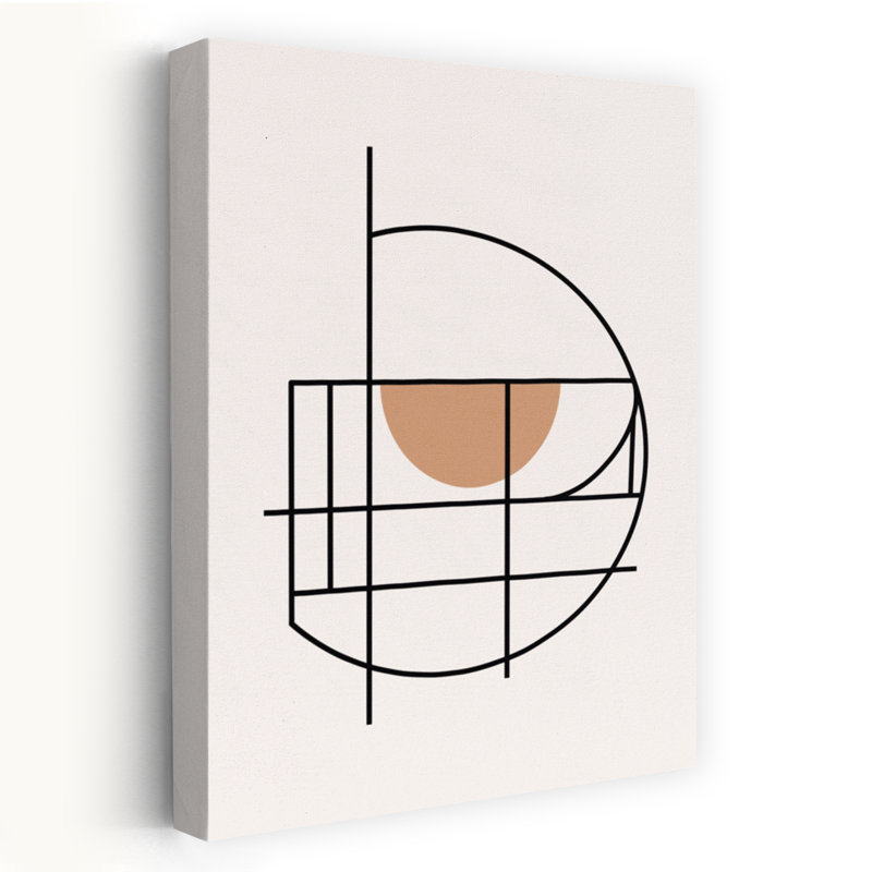 Geometric Line Art Composition 06 by Little Dean - Wrapped Canvas Print, 60.96 cm H x 40.64 cm W