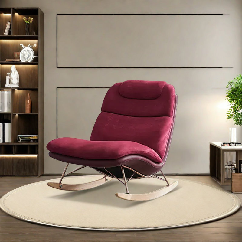 Rich Look Rocking Chair ChairVogue Modern Light Luxury Rocking Chair Rocking Chair | Wayfair