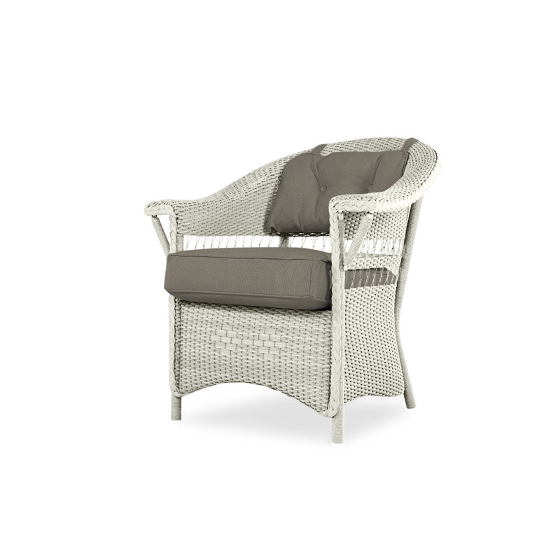 Nantucket Outdoor Dining Armchair, Friendly Flax, Linen