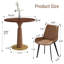 Ensemble de 5 tables de conférence modernes en bois massif, comprenant 4 chaises en similicuir-127658527