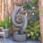 Markiece Hand Crafted Weather Resistant Floor Fountain with Light