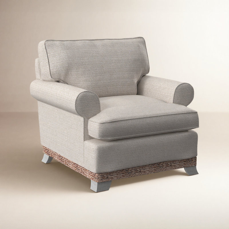 Fairwind Armchair, White Textured Performance; 0865-91