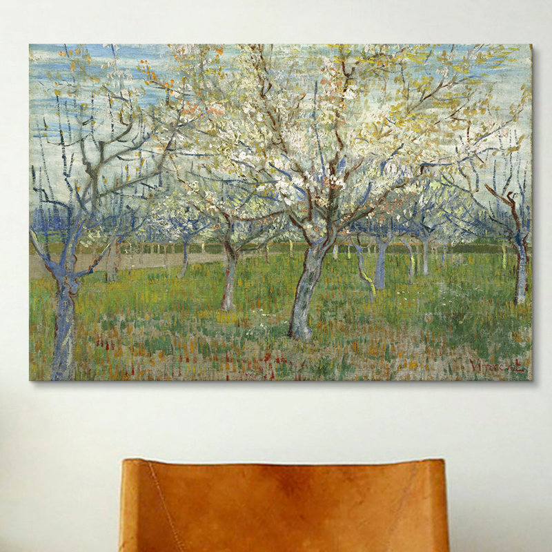 « the rose verger » par vincent van gogh, reproduction d’art sur toile tendue, H 26 po x l 40 po x P 0,75 po, Toile tendue