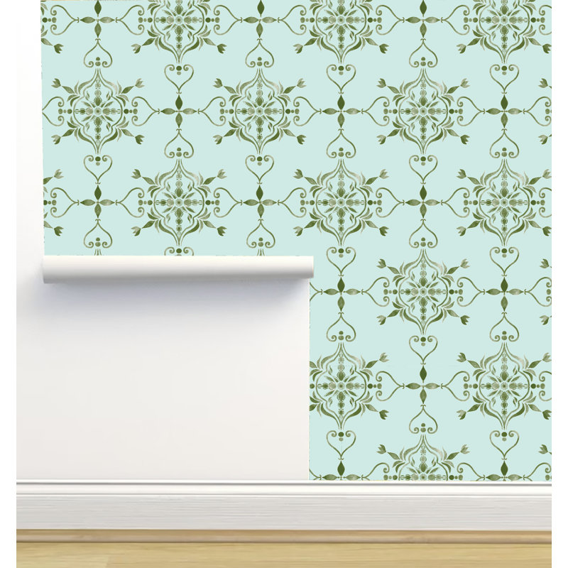 Rouleau de papier peint auto-adhésif texture L 6 pi x l 24 po Monor Designs, Vert