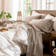 100% Washed Cotton Sheet Set Extra Deep Pocket Linen Like Textured