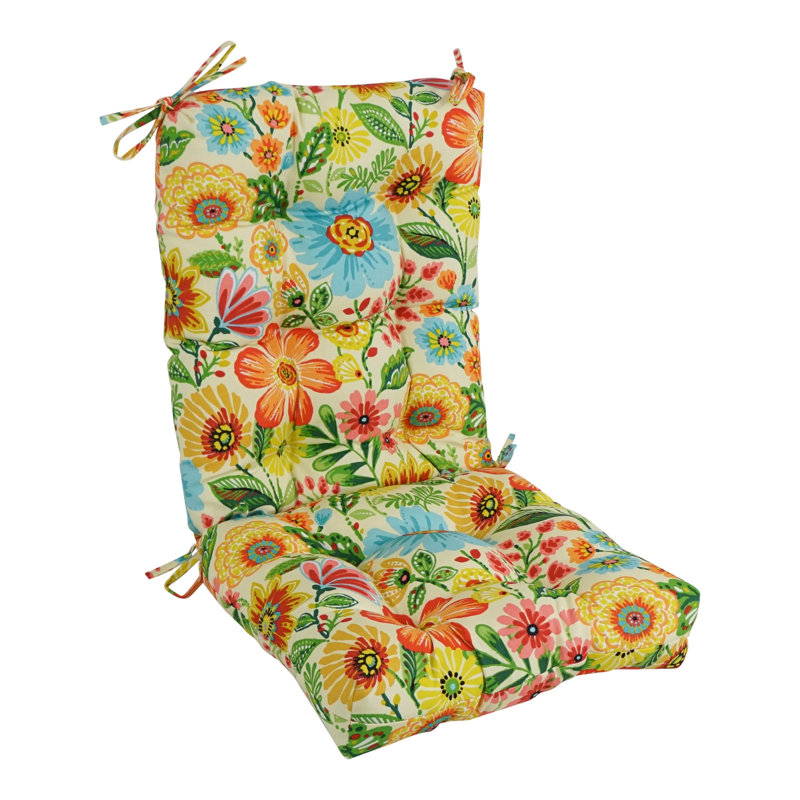 Coussin de chaise d'extÃ©rieur capitonnÃ© Ã  motifs