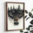 Stunning Decorative Framed MDF Painting, 13.8 x 18.5 x 0.8 inches | 100% MDF with 3 mm Thickness, Elegant Pine Wood Frame | UV Printed Artwork for Home Decor, Perfect for Living Room & Bedroom Accent