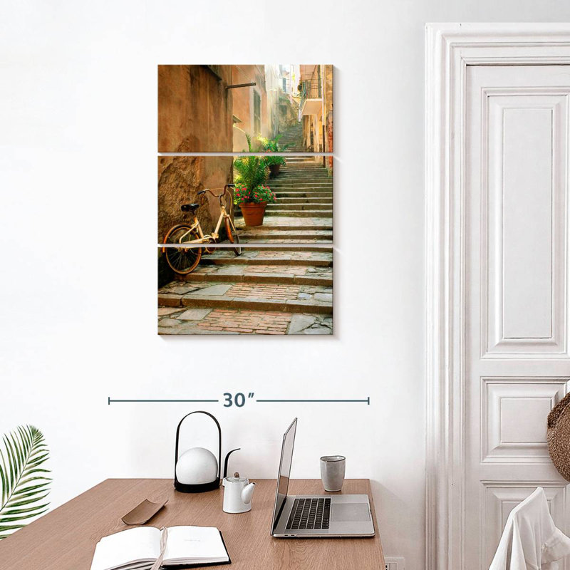 Sireci Cinque Terre Steps, 32" H x 20" W
