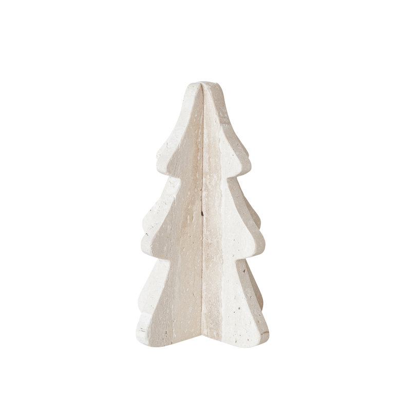 Interlocking Travertine Tree Sculpture