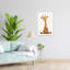 Happy Sitting Giraffe Contemporary Wall Art Print by Mathieu - Wrapped Canvas Print-2135416298