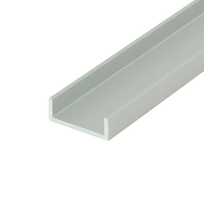 Outwater Alu2161-S Aluminium satiné 3/4 po Aluminium U Channel C Longueur 72 po (paquet de 18 pièces)