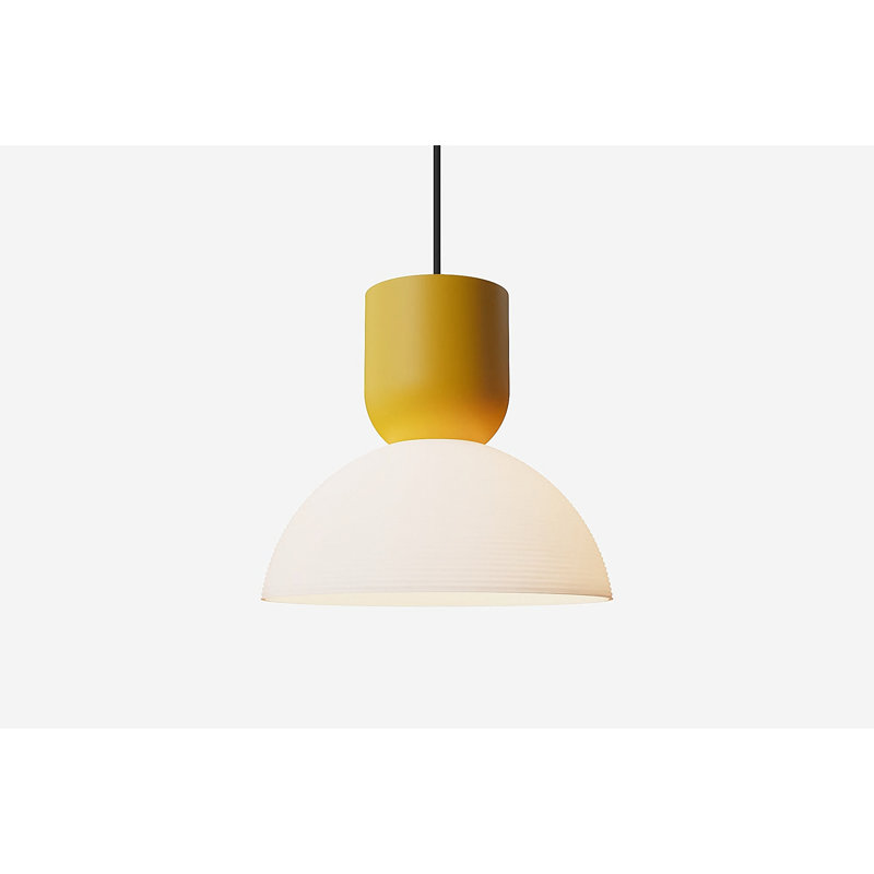 Buia Pendant Light, Mustard, White
