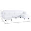 Canapé modulaire gris avec rangement 7 places-111696180