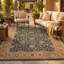 Tapis Bracken2 traditionnel à motif floral intégral or, vert, crème et ivoire, lavable à la machine, antidérapant, à poils courts, pour l'intérieur et l'extérieur, adapté aux animaux domestiques, idéal pour le salon, la chambre, la salle à manger, l'entrée, le couloir ou le bureau.-890660959