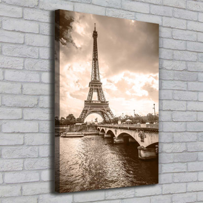 Eiffel Tower Paris - Wrapped Canvas Print