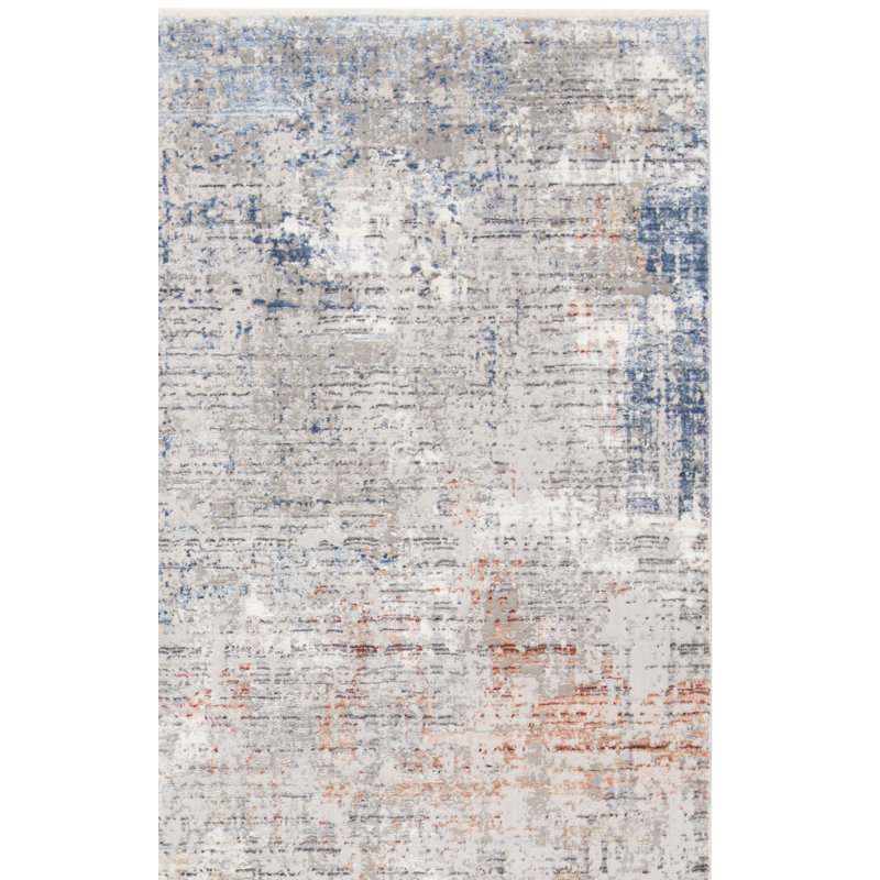 Tapis gris / bleu Dream 428, Tapis de couloir 2 pi x 8 pi