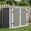 Abri de jardin verrouillable avec rampe et couvercle hydraulique