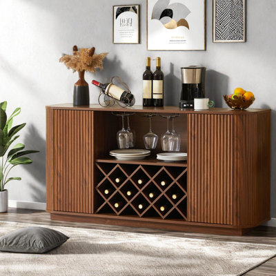 Grands buffets et armoires de cuisine modernes en MDF de 58 po avec rangement