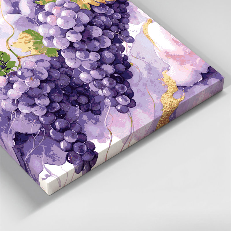 Art mural sur toile rose, H 32 po x l 32 po