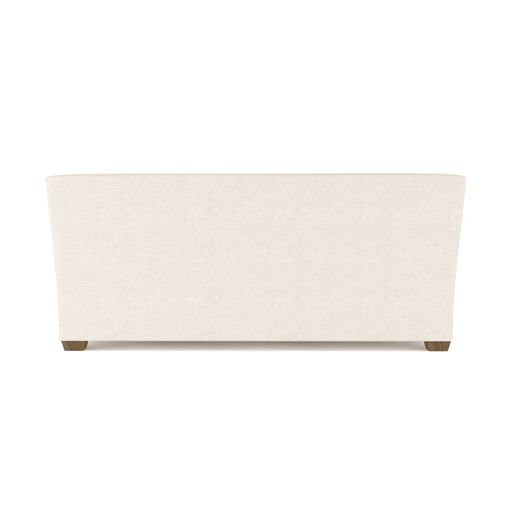 Rivington Flare Square Track-Arm Loveseat, Vintage Leather Alabaster, 31" H x 72" W x 37" D, Ebony