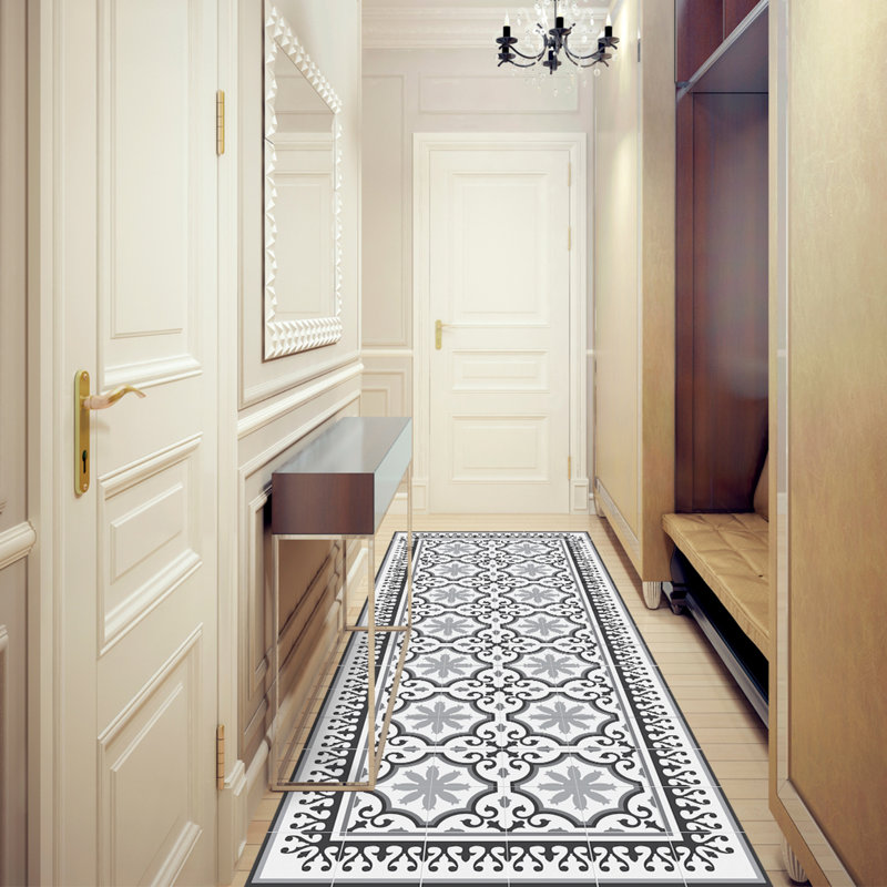 Hartmann Vinyl Machine Printed Area Rug, Runner 66 x 250cm