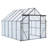 8x10FT Double Door Polycarbonate Greenhouse Raised Base and Anchor Aluminum Heavy Duty Walk-in Greenhouses for Outdoor Backyard in All Season-110204505-110204509