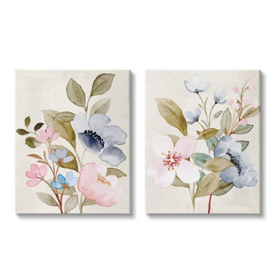 «Soft Pastel Florals On Canvas» par Kim Allen