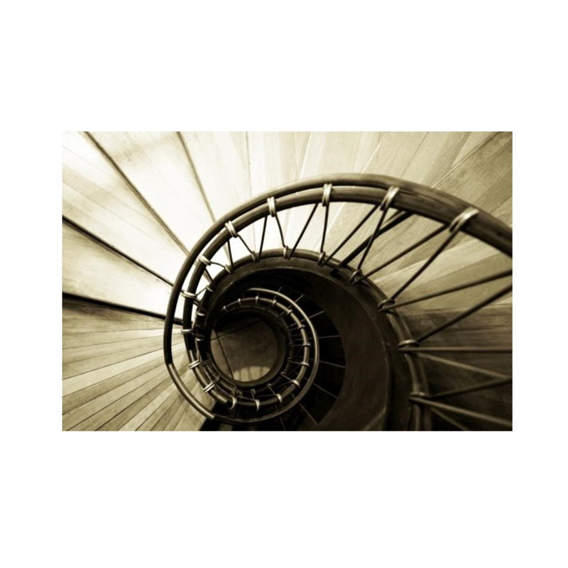 Into the Spiral par Guseul Park - impression sur toile tendue, Couche de verre, H 40 po x l 60 po x P 1,5 po