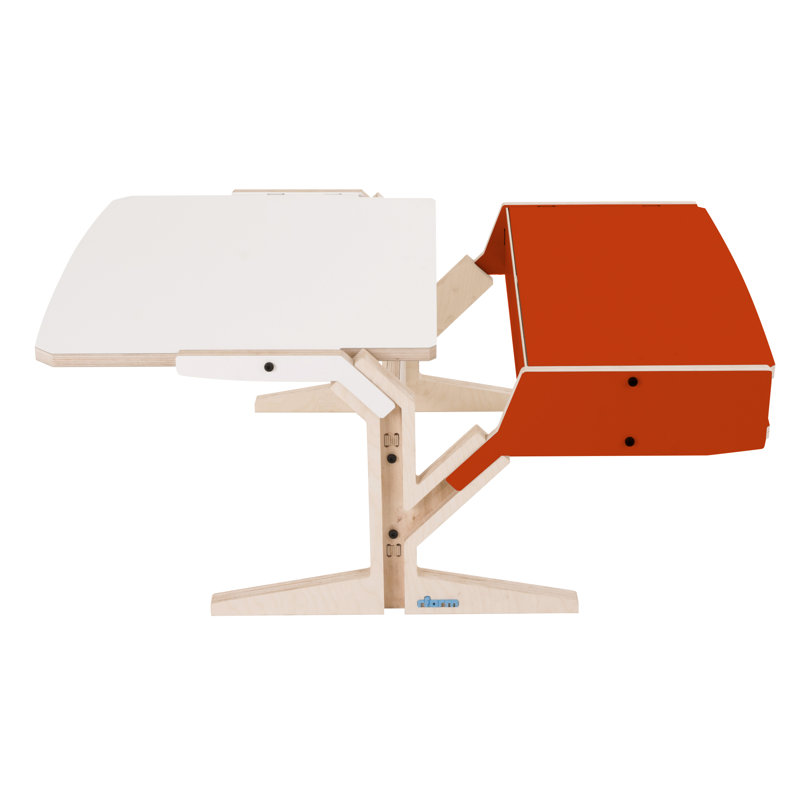 Christi Trestle Coffee Table, Foxy Orange