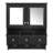 24 Inch 4-In-1 Multifunctional Bathroom Mirror Cabinet, Wall Mount Cabinet With Drawers & Storage Hooks-340382895