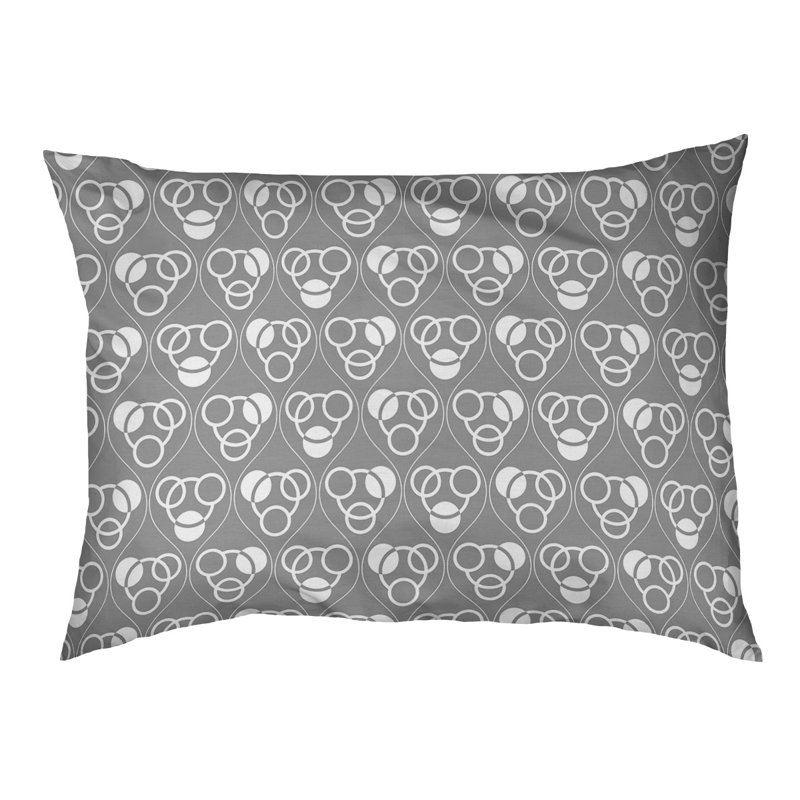 Coussin pour chien Chen, Moyen (l 40 po x P 30 po x H 6,5 po), Gris clair