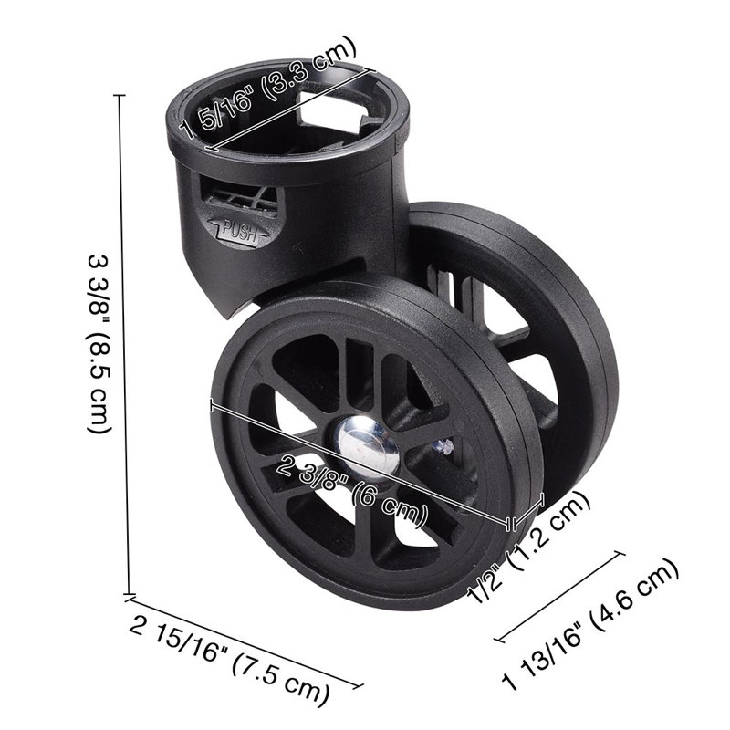 Niklaas Plastic Swivel Replacement Wheel