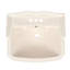Lavabo de salle de bain rectangulaire sur pied en porcelaine vitreuse avec trop-plein 35,5 po Dynasty-98982195-96123262