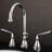Kingston Brass Silver Sage Two-Handle 3-Hole Deck Mount Widespread Bathroom Faucet with Brass Pop-Up Drain-29272715