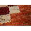 Checkered Wool Orange Moroccan Oriental Area Rug 7x10