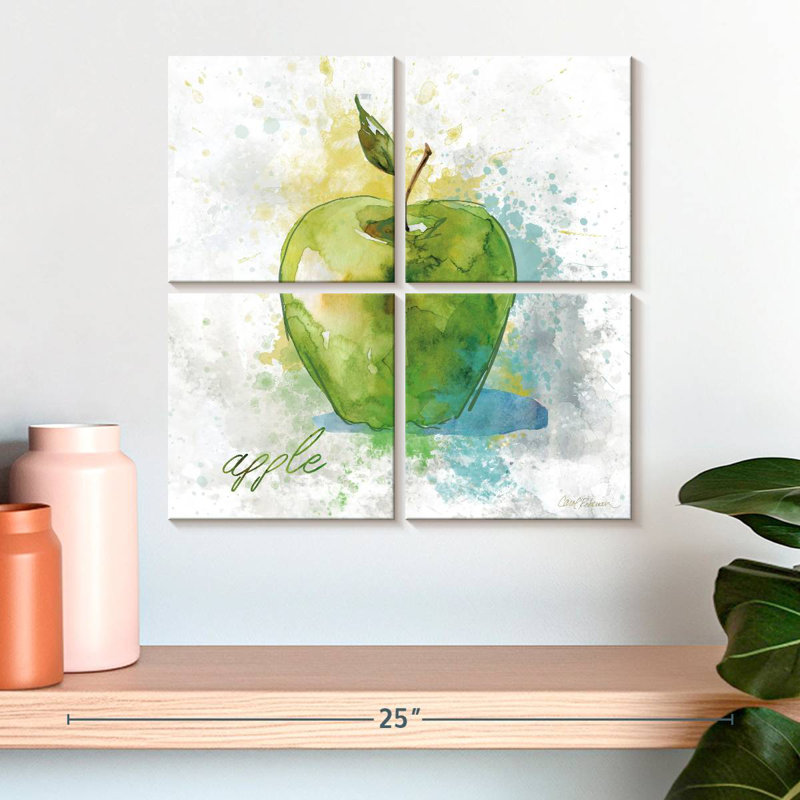 Yarlin A Fresh Apple, 18" H x 18" W