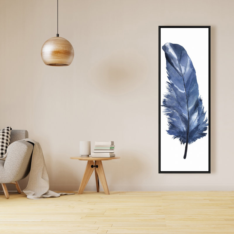 " Blue Feather ", 48" H x 16" W