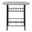 Dining Table Set, 3Pcs Set, Small, 32" L, Kitchen, Grey Laminate, Black Metal, Contemporary, Modern-651829163-651829166-651829201